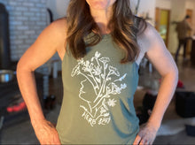 Load image into Gallery viewer, Green Herb Lady Tank Top