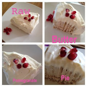 *Recipe* Raw Butter Pomegranate Pie