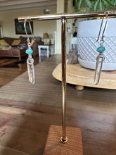 Load image into Gallery viewer, Quartz &amp; Amazonite Earrings
