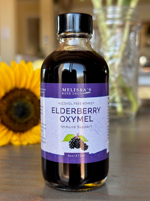 Elderberry Oxymel (Alcohol free)